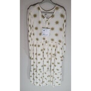 Kate Quinn 7Y Fennel Sun Long Sleeve Prairie Dress‎ NWT Bamboo Tiered Cream Gold